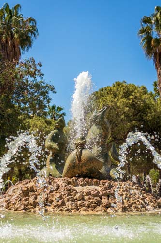 Nahaufnahme eines Brunnen