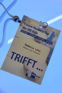 Teilnehmer-Badge des Frauen-Business-Tag der IHK Köln